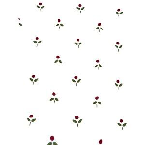 Vintage Wallpaper Floral Botanical Victorian Roses Simple